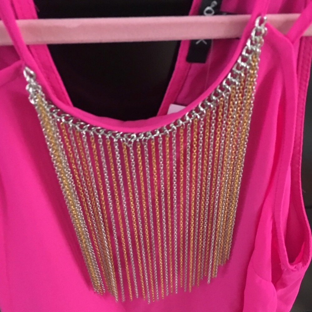 Neon Pink Blouse